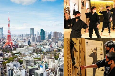 Tour guiado privado de 6 horas por Tokio y experiencia Samurai Ninja