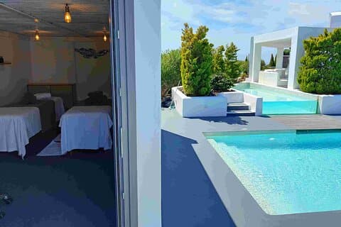 Akrotiri : Entspannungserlebnis für Paare mit Massage und Pool