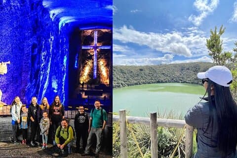 Tour zur Salzkathedrale und Guatavita-Lagune von Ihrem Hotel oder Flughafen aus