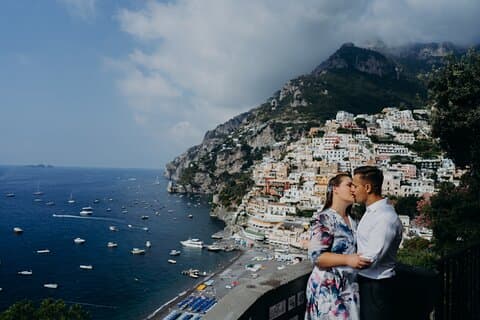 Servizio fotografico professionale privato a Positano di coppia e famiglia