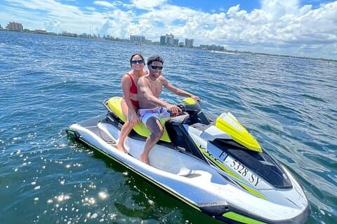 Jet Ski Tour em Miami com passeio de barco