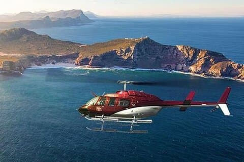 Excursion d'une journée en hélicoptère partagé de 48 minutes à Full Peninsula Cape Point