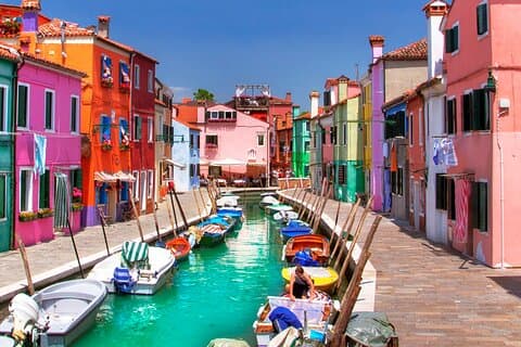 Visite des îles vénitiennes à Murano Burano et Torcello