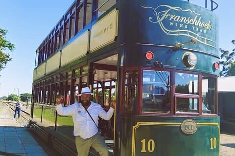 Visite à arrêts multiples du tram à vins de Franschhoek