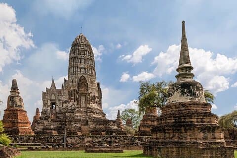 Visita al patrimonio de los tres templos de Ayutthaya en autobús