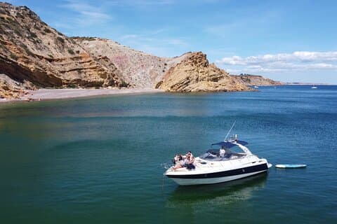 Full day private yacht from lagos with drinks, tapas, paddle boards and kayak