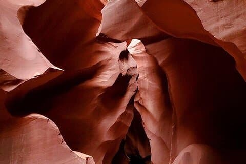 Canyon dell'Antilope inferiore da Sedona o Flagstaff