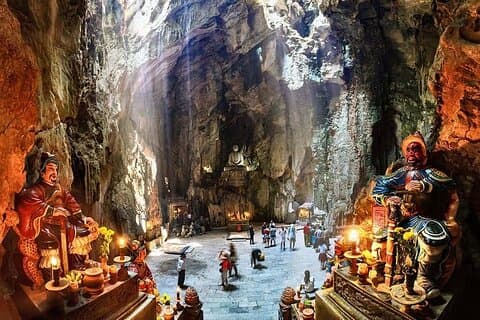 Desde Hoi An/Da Nang: excursión de un día a las montañas de Mármol y al santuario My Son