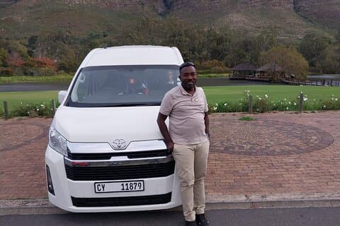 Professionell chaufför i Kapstaden Sydafrika