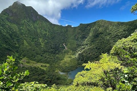 St Kitts vulkanvandring till Mt Liamuiga (högsta toppen på ön)
