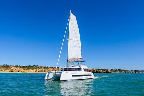 Vilamoura: Half Day Private Catamaran Charter