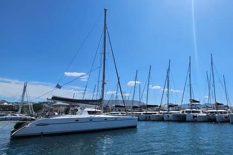 Mykonos Catamaran Private Delos Rhenia cruise
