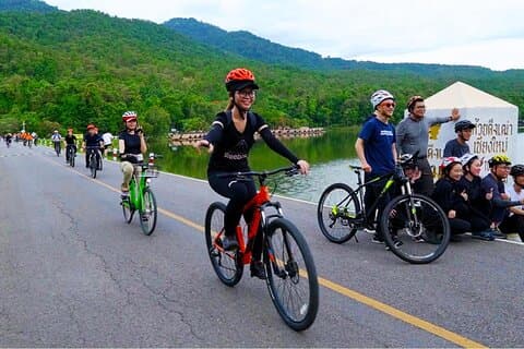 "N°1 Chiang Mai : Balade en vélo de loisirs au lac Huay Tueng Tao"