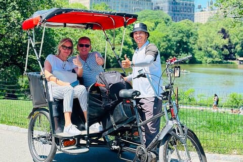 Visite privée de 2 heures en cyclo-pousse de Central Park avec guide