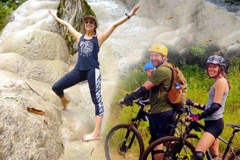 Chiang Mai: XC Mountain Bike Paradise: Klibbigt vattenfall till sjön