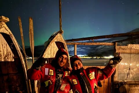 Arctic Ocean Night Floating i Ramfjord