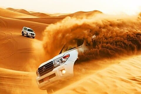Evening Desert Safari Dubai- Dune Bashing, BBQ-middag