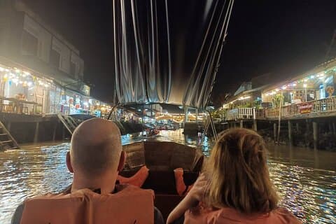Amphawa et les marchés ferroviaires avec promenade en bateau