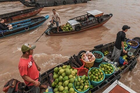 Increíble recorrido por el Delta del Mekong 2 días 1 noche (Cai Be-Can Tho)