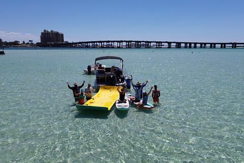 Private Crab Island Charter med inflatables