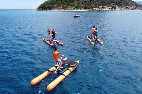 Hydrobike tour with aperitif and dolphins