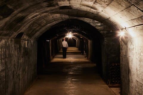 Excursão pela adega subterrânea dos vinhos Seppelt