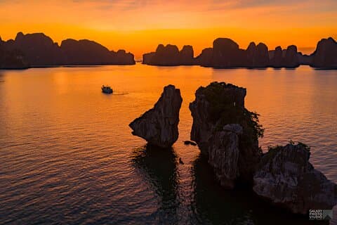 Experience romantic sunset tour on Halong Bay on a private yacht