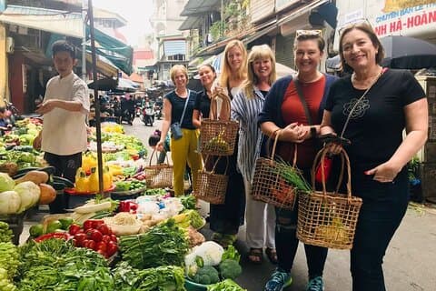 Traditionele gerechten Hanoi kookcursus met marktreis