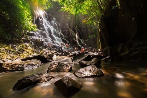 Tukad Cepung Tibumana, Kanto Lampo, Tegenungan i fossen Bali