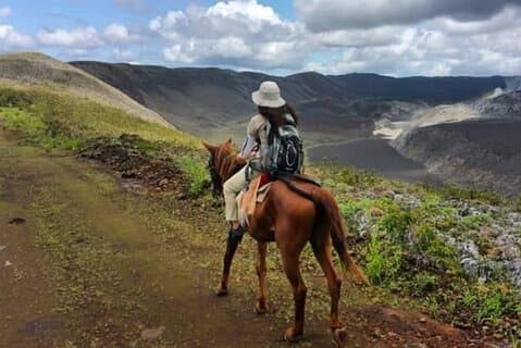 Sierra Negra Volcano Galapagos Hestetur og ridning