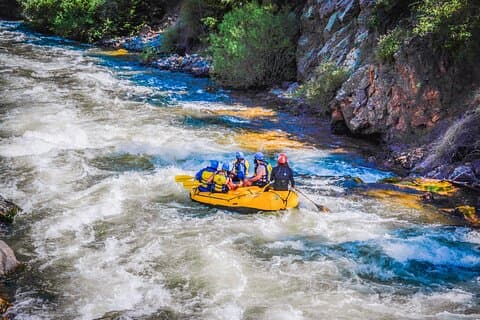 Numbers Half-Day Whitewater Rafting plus Mountaintop Zipline from Buena Vista