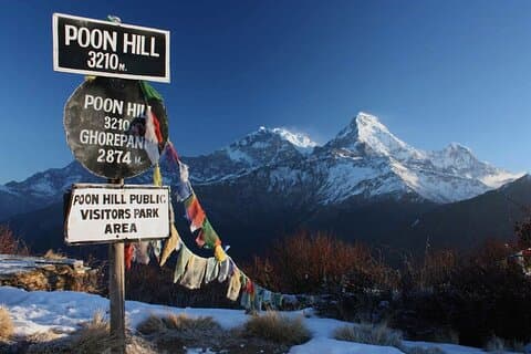 Korteste Poonhill trek fra Kathmandu
