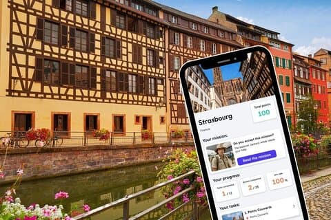 Gioco di esplorazione di Strasburgo e tour della città sul tuo telefono