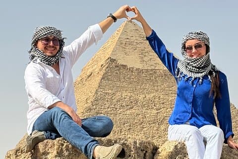 Utforska pyramiderna i Giza med en professionell Guide på plats