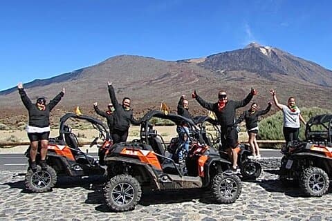Vulcão Teide de buggy ou quadriciclo no Parque Nacional de Teide