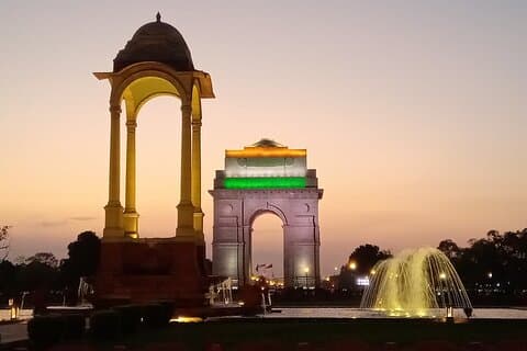 Visite en groupe de la visite nocturne de New Delhi