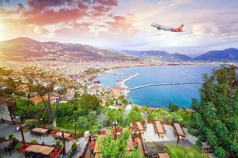 Excursão pela cidade de Alanya, Sunset Paranoma, Castelo de Alanya e teleférico