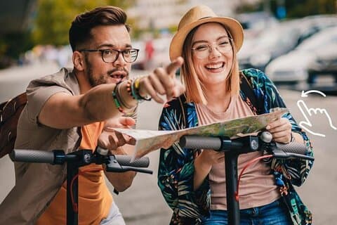 Krakow City Tour på skoter och matprovning med engelsk guide