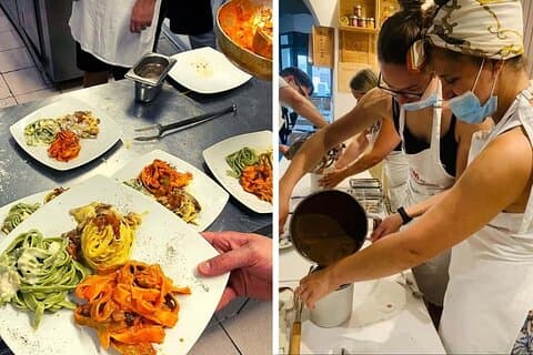 Fettuccine, Ravioli og Tiramisu matlagingskurs i Roma