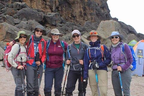 2 dage 1 nat Mount Kenya klatring Sirimon rute