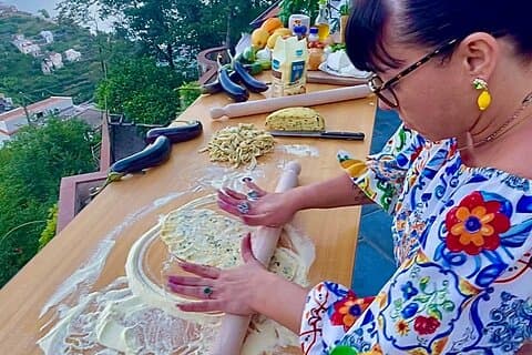 アマルフィ海岸での料理教室