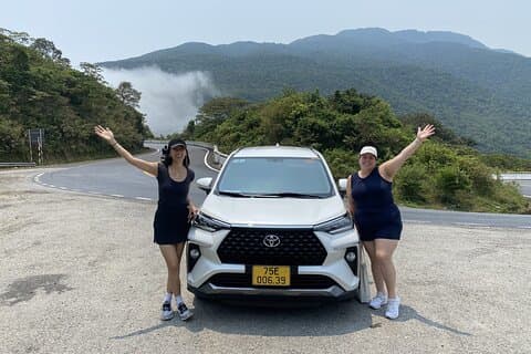 Tour de carro privado de Hue a Hoi An com motorista Inglês e paragens panorâmicas