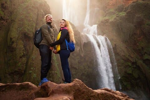 Gita privata alle cascate di Ouzoud da Marrakech a piedi e in barca