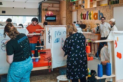 Un atelier de tuftage unique à Amsterdam Noord