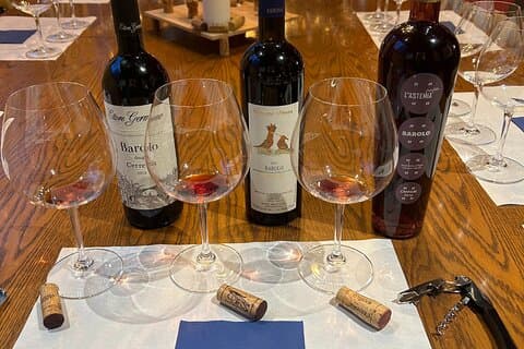Tasting of Piedmontese wines. A journey in 4 tastings