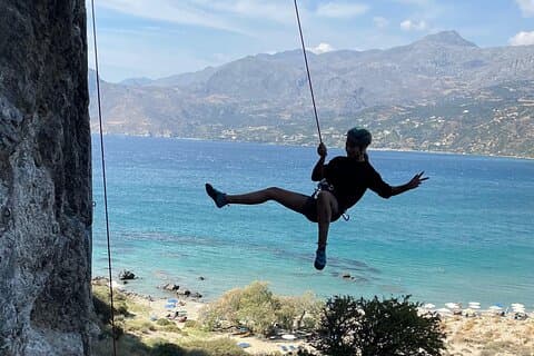 Rotsklimmen op Kreta met een Gids bij Rethymnon, Plakias strand
