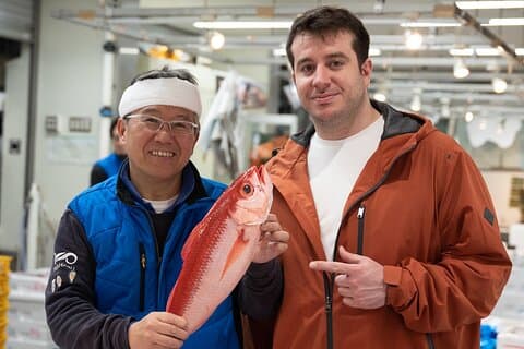 Toyosu Fish Market privat tur og matlagingsopplevelse