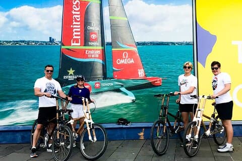 America Cup-Radtour durch Barcelona