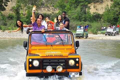Forsränning, Buggy, Jeep Safari och Zipline Experience i Antalya