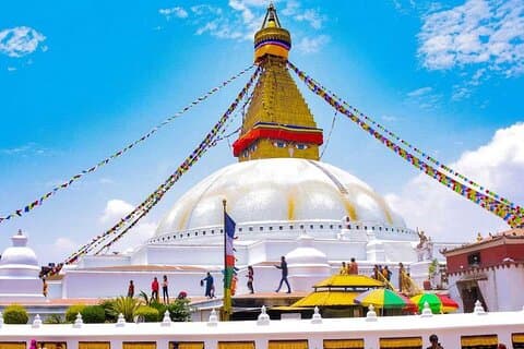 Tour privado de meio dia do templo budista de Kathmandu com guia